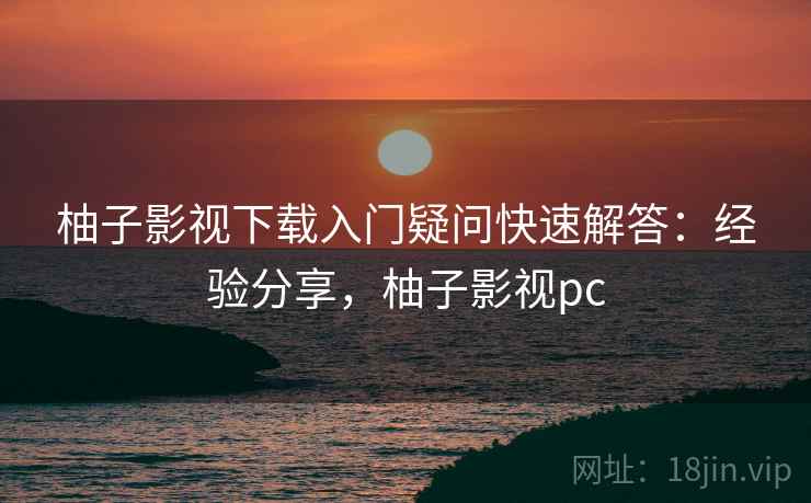 柚子影视下载入门疑问快速解答：经验分享，柚子影视pc