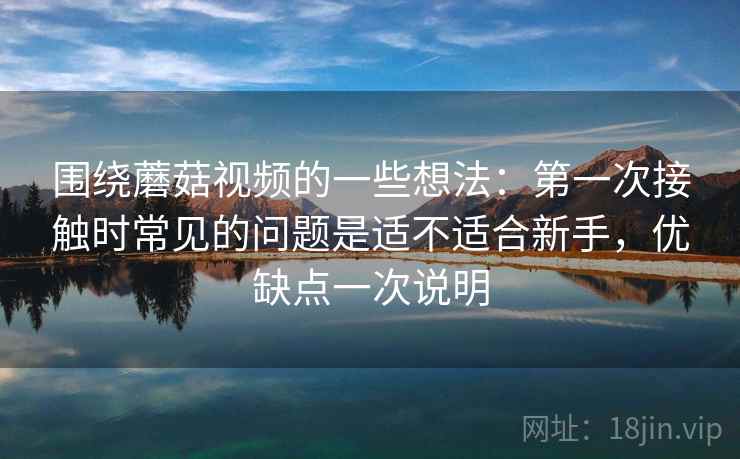 围绕蘑菇视频的一些想法：第一次接触时常见的问题是适不适合新手，优缺点一次说明