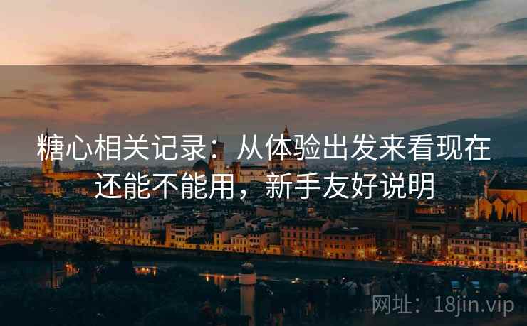糖心相关记录：从体验出发来看现在还能不能用，新手友好说明